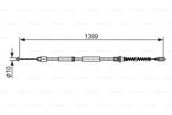 Cable Pull, parking brake (1 987 482 539)