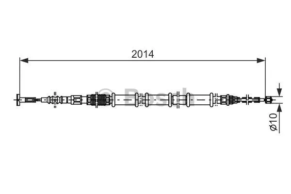 Cable Pull, parking brake (1 987 477 557)