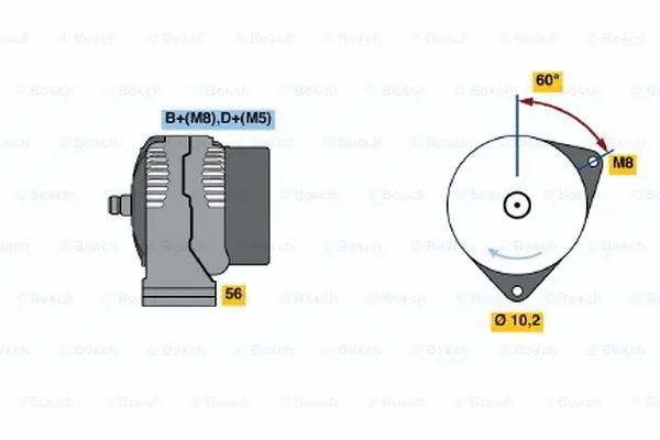 Alternator (0 986 040 190)