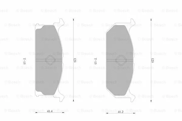 Brake Pad Set, disc brake (0 986 AB9 159)