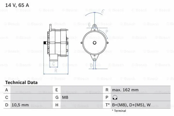 Alternator (0 986 040 290)