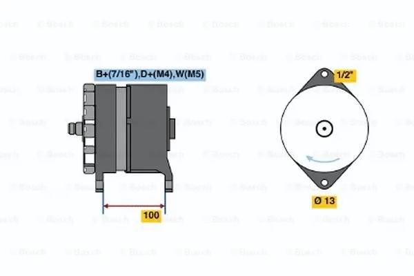 Alternator (0 120 468 028)