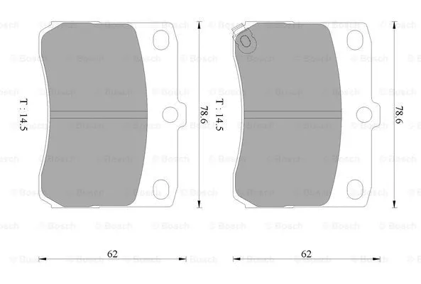 Brake Pad Set, disc brake (0 986 AB2 468)