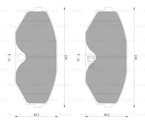 Brake Pad Set, disc brake (0 986 AB2 345)