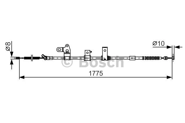 Cable Pull, parking brake (1 987 482 347)