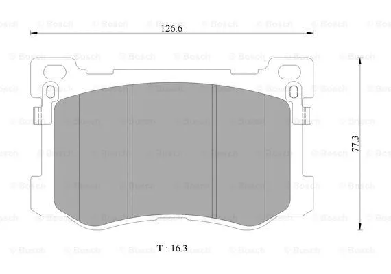 Brake Pad Set, disc brake (0 986 AB3 136)