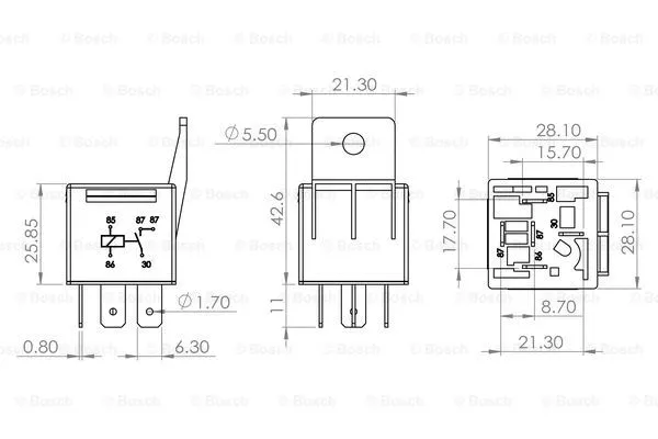 Relay, main current