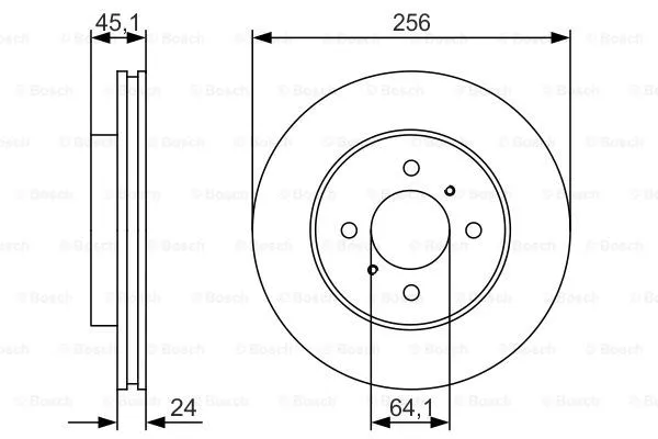 Brake Disc (0 986 479 R51)