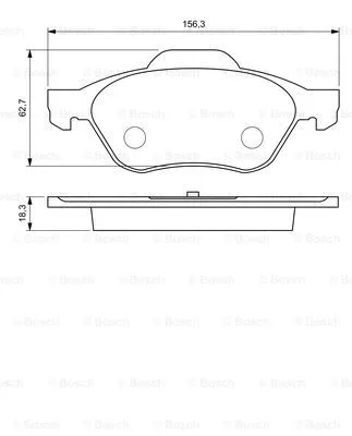 Brake Pad Set, disc brake (0 986 424 619)