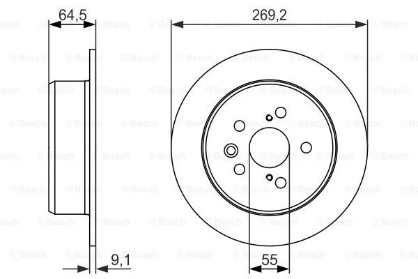 Brake Disc (0 986 479 336)