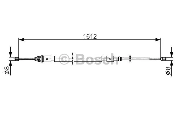 Cable Pull, parking brake (1 987 477 822)