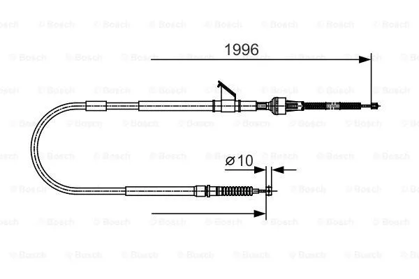 Cable Pull, parking brake (1 987 482 068)