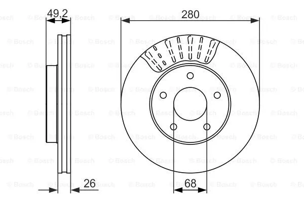 Brake Disc (0 986 479 678)