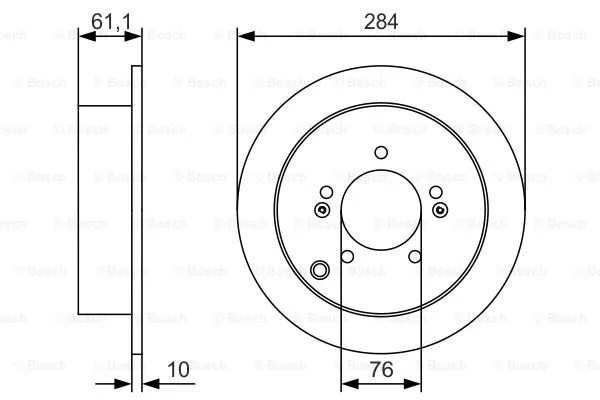 Brake Disc (0 986 479 U37)