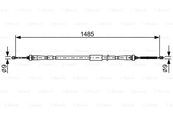 Cable Pull, parking brake (1 987 482 637)