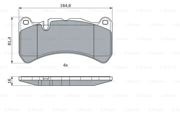 Brake Pad Set, disc brake (0 986 494 965)
