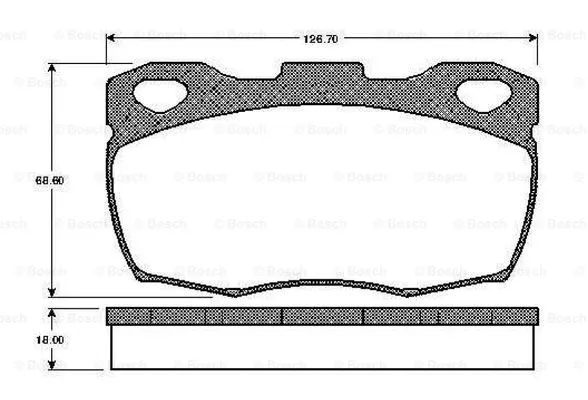 Brake Pad Set, disc brake (0 986 TB2 148)
