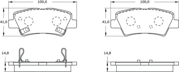 Brake Pad Set, disc brake (0 986 BB0 767)