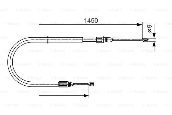 Cable Pull, parking brake (1 987 482 040)