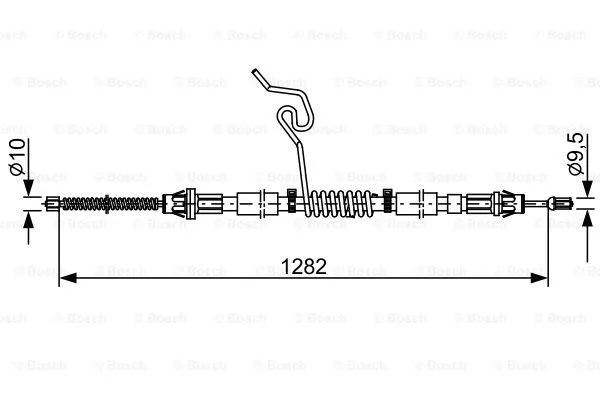 Cable Pull, parking brake (1 987 482 462)