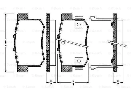Brake Pad Set, disc brake (0 986 TB2 179)