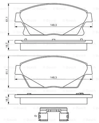 Brake Pad Set, disc brake