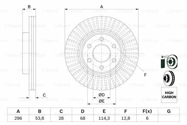 Brake Disc (0 986 479 E35)