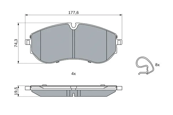 Brake Pad Set, disc brake (0 986 424 931)