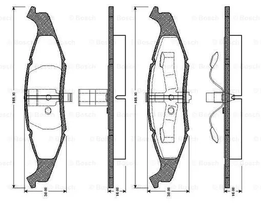 Brake Pad Set, disc brake (0 986 TB2 704)
