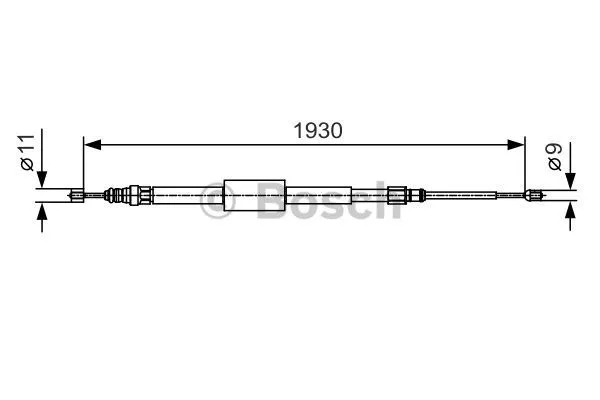 Cable Pull, parking brake (1 987 482 011)
