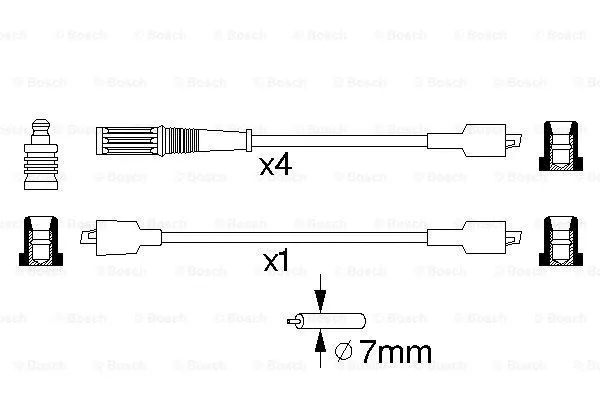 Ignition Cable Kit (0 986 357 084)