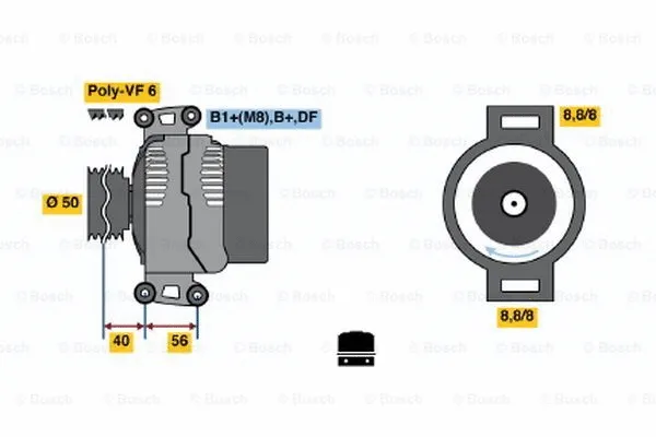 Alternator (0 124 615 018)
