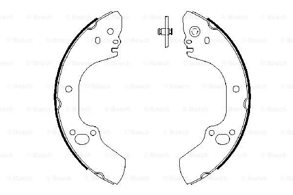 Brake Shoe Set (0 986 487 662)