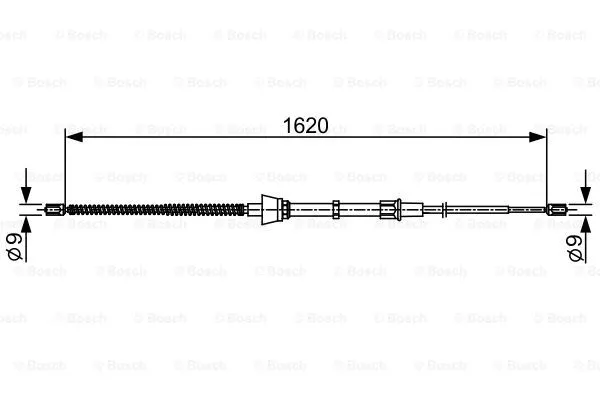 Cable Pull, parking brake (1 987 482 448)