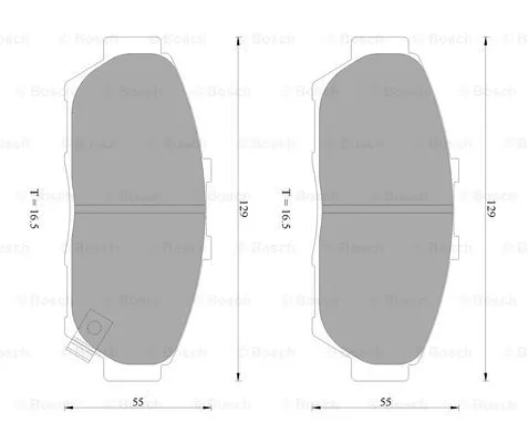 Brake Pad Set, disc brake (0 986 AB2 279)