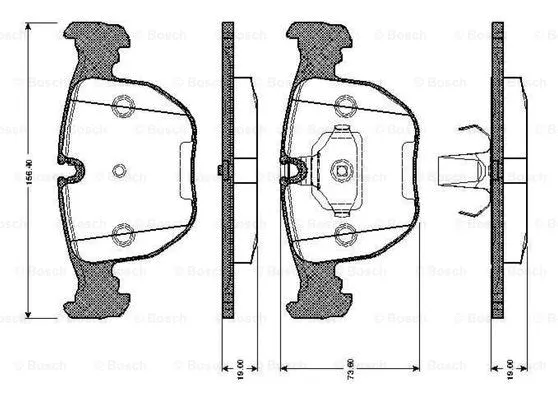 Brake Pad Set, disc brake (0 986 TB2 743)