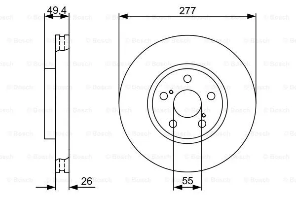 Brake Disc (0 986 479 340)