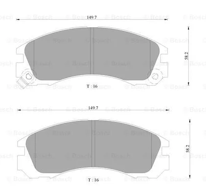 Brake Pad Set, disc brake (0 986 AB9 053)