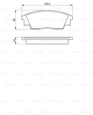 Brake Pad Set, disc brake (0 986 424 216)