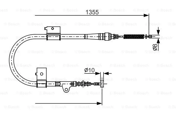 Cable Pull, parking brake (1 987 482 152)