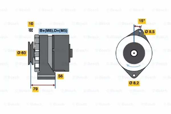 Alternator (0 986 035 010)