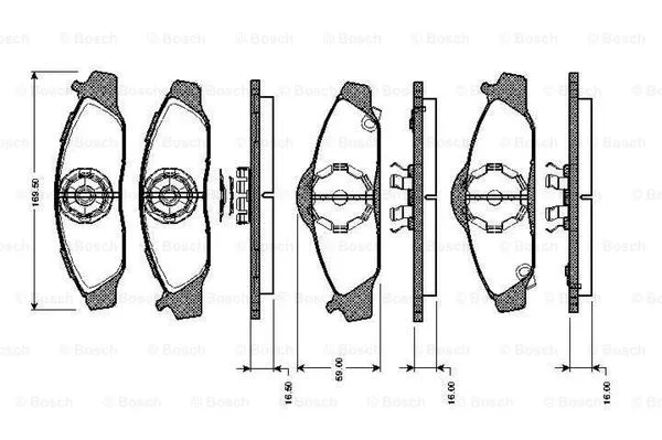 Brake Pad Set, disc brake (0 986 TB2 307)