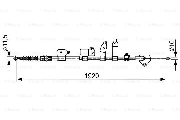 Cable Pull, parking brake (1 987 482 438)