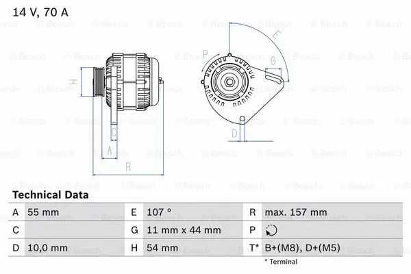 Alternator (0 986 080 490)