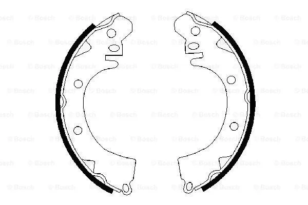 Brake Shoe Set (0 986 487 208)