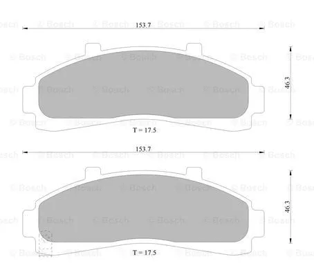 Brake Pad Set, disc brake (0 986 AB9 187)