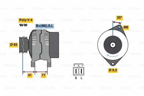 Alternator (0 986 049 900)