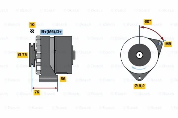 Alternator (0 986 031 360)