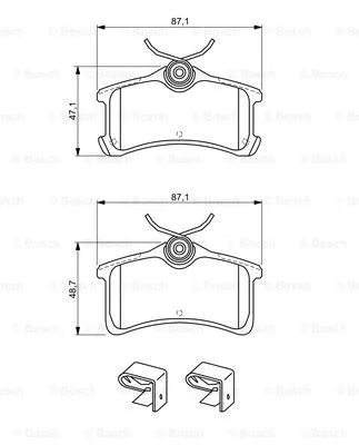 Brake Pad Set, disc brake (0 986 494 274)
