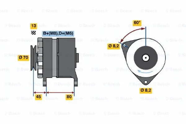 Alternator (0 120 468 073)